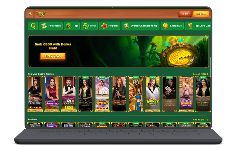 GreenLuck Casino App-Screenshot